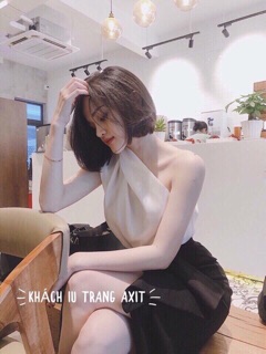 Áo phi lụa lệch vai sang chảnh phi lụa loại 1 ( mẫu 6)