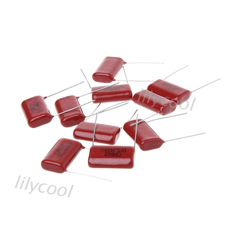 Set 10 màng tụ điện Cbb22 105j 400v 1uf P20Mm chuyên dụng