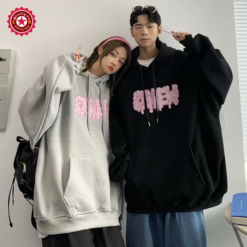 Áo hoodie cotton Dáng Rộng Có Túi In Hình kangaroo Thời Trang Mùa Thu Chất Lượng Cao Dành Cho Nam Nữ