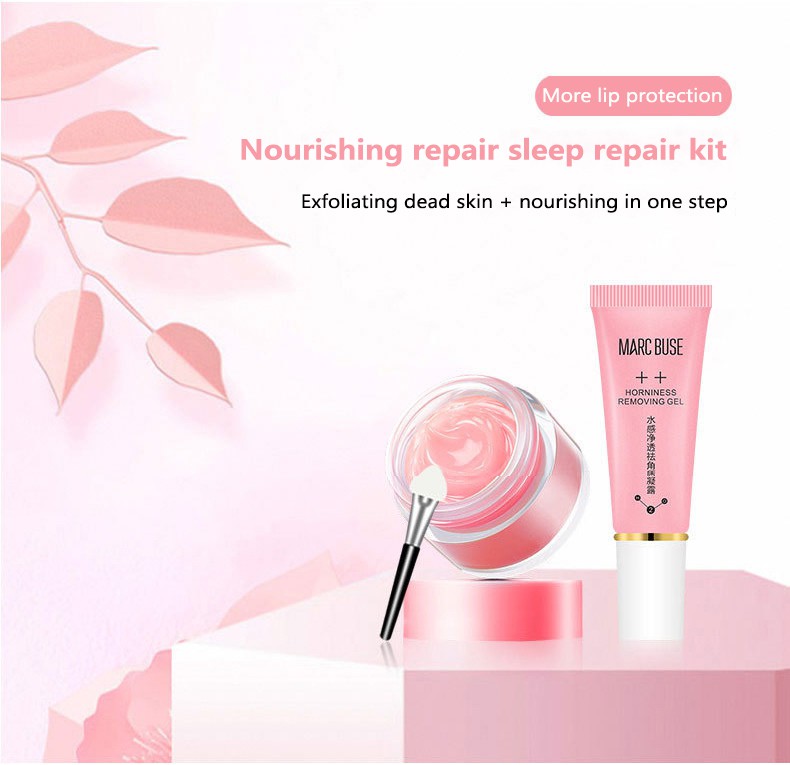 Bộ chăm sóc môi DRAGON RANEE gồm kem tẩy tế bào chết và mặt nạ môi