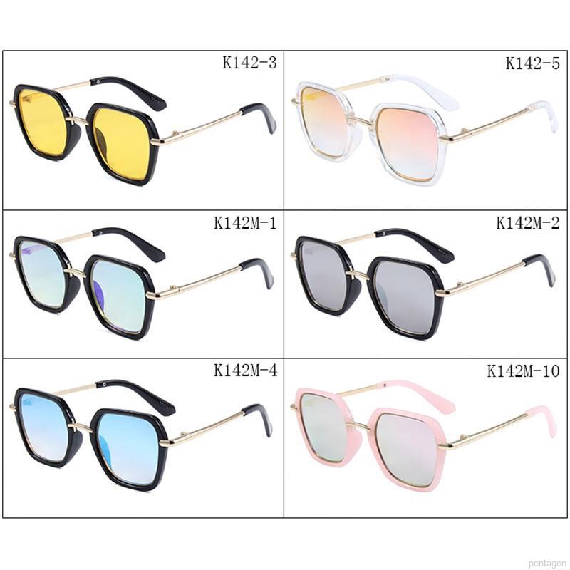 Kính mát nhiều màu chống tia UV phong cách Retro cho bé