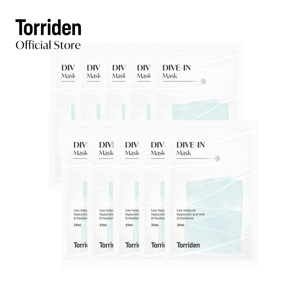 Set 10 Mặt Nạ TORRIDEN Tinh Chất Hyaluronic Acid Chăm Sóc Da