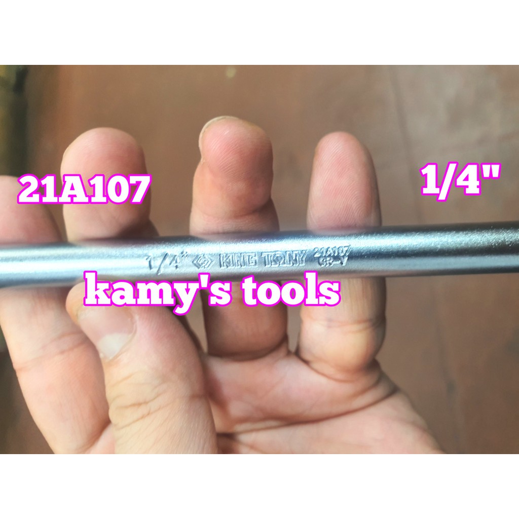 Cần tuýp chữ T Kingtony lỗ 1/4 model 21A107 dài 175mm