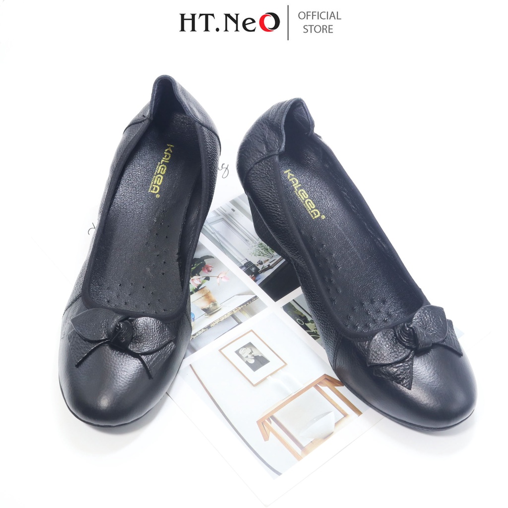 Giày da nữ - Giày da nữ đế xuồng HT.NEO da bò thật ,thiết kế đơn giản ,lịch sự ,đi êm chân ,thoải mái GX05