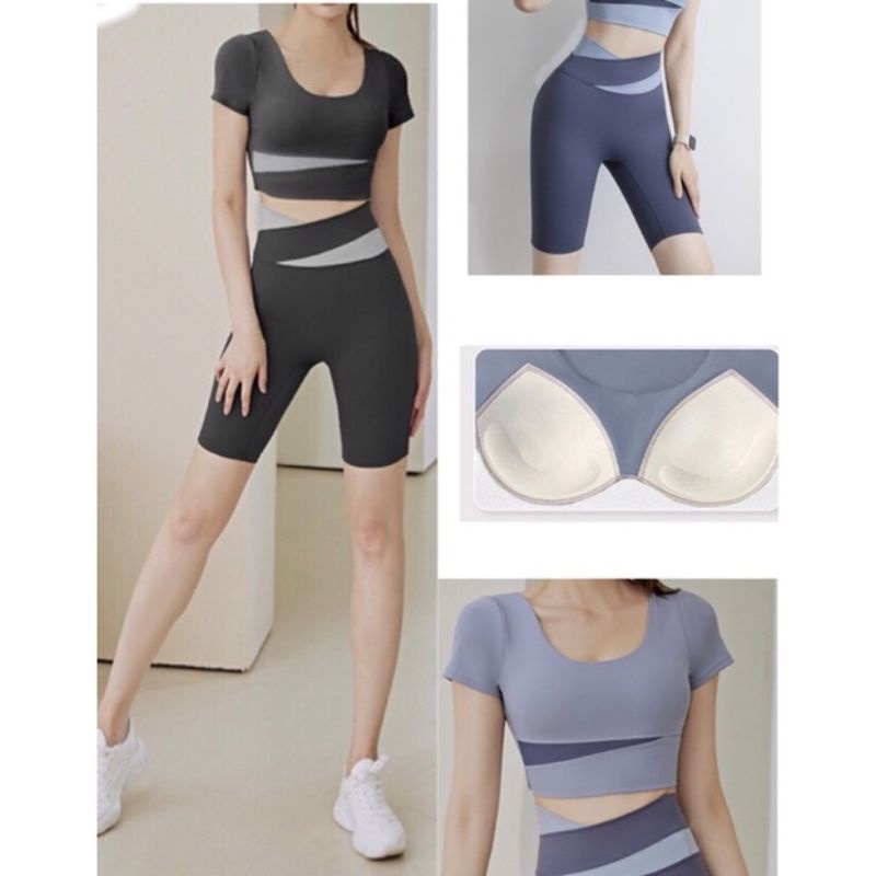 bộ đồ ngố tập gym yoga nữ dễ thương