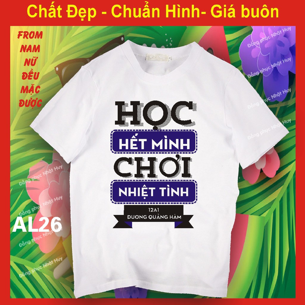 áo lớp đẹp AL25 đủ size lấy ngay, nhóm, học sinh, đồng phục, thun phông, bao đổi trả