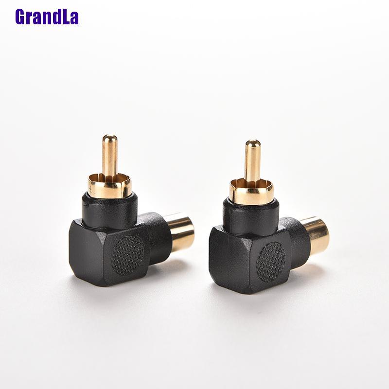 Set 2 Đầu Chuyển Đổi Âm Thanh Từ Giắc Cắm X Rca Male Sang Female M / F Av Plug 90 Right | BigBuy360 - bigbuy360.vn