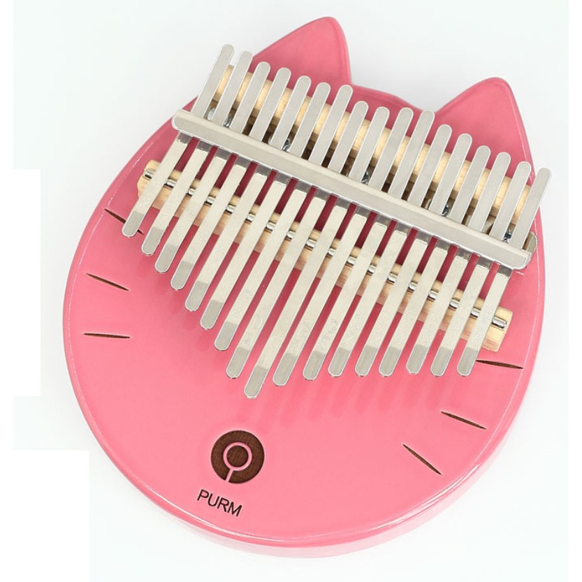 Đàn kalimba trong suốt 17 phím PURM-NEKO M17 Phụ kiện búa chỉnh stick nốt stick màu khăn lau túi chống sốc