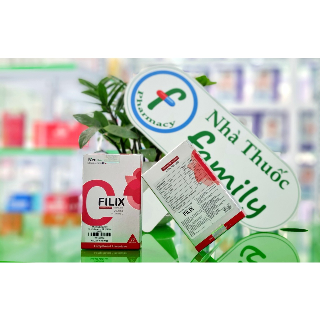 Viên uống bổ máu, bổ sung sắt FILIX - dành cho người lớn, PNCT, trẻ em tuổi dậy thì