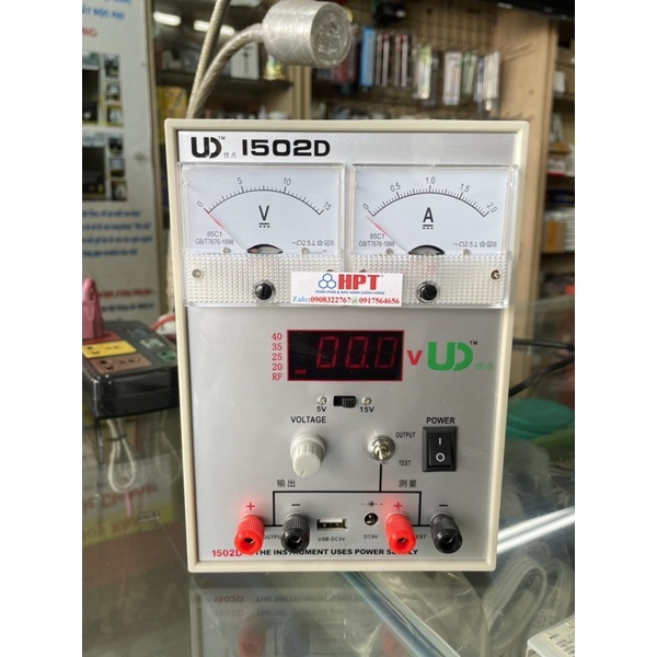 Máy cấp nguồn UD1502D 15V2A máy kích pin ud1502D