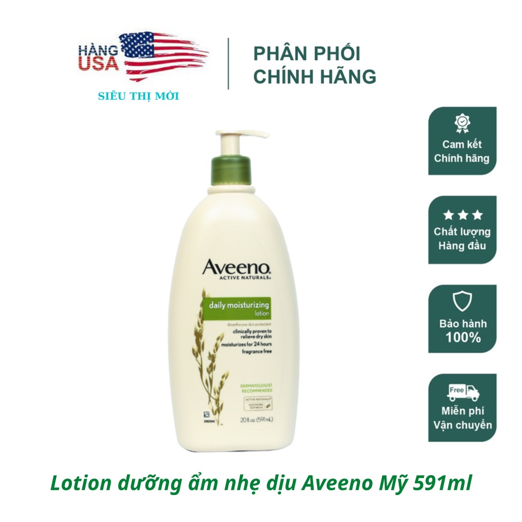 Sữa dưỡng thể Aveeno Daily Moisturizing Lotion 591ml chính hãng Mỹ