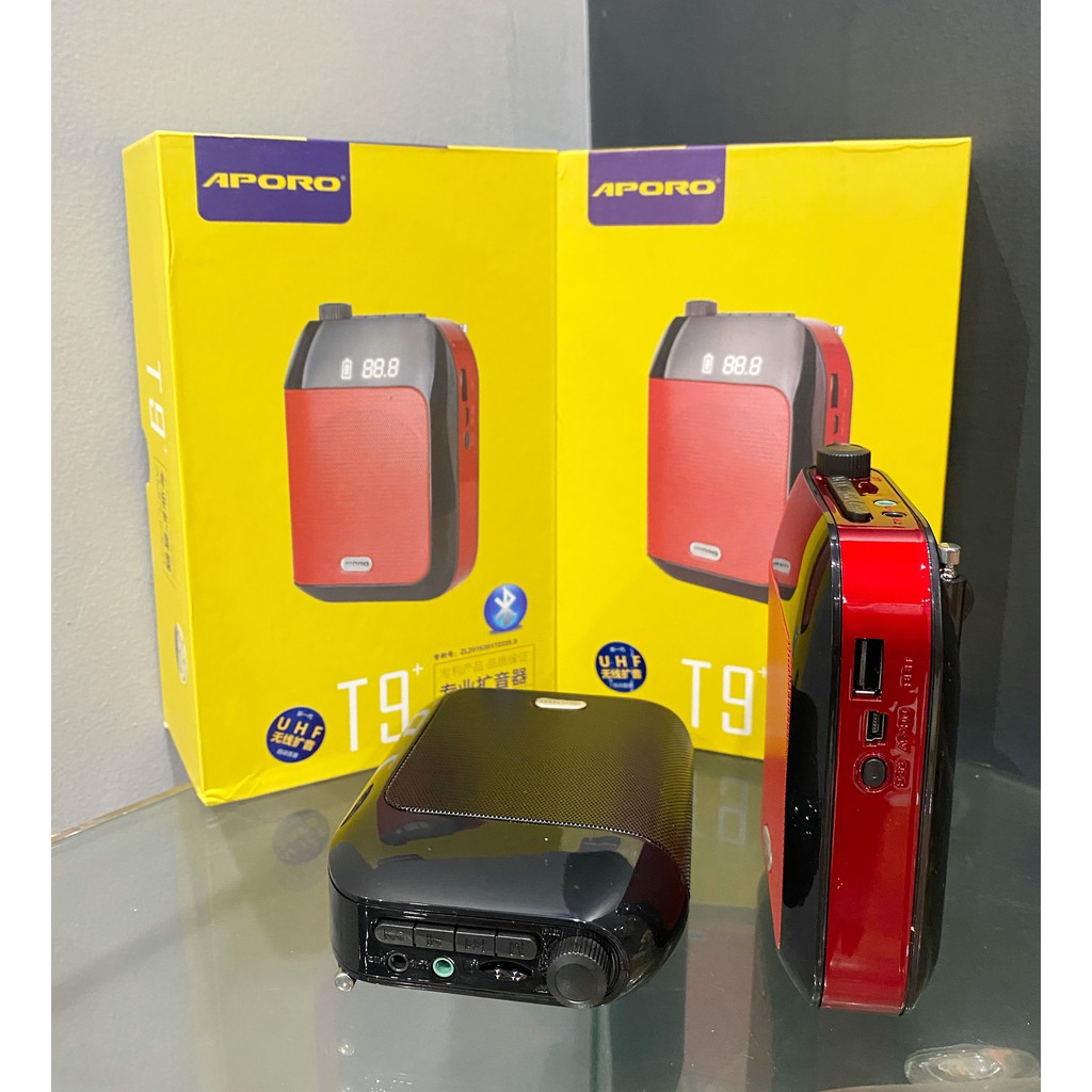 Máy trợ giảng Không dây APORO T9 UHF Có Bluetooth, Công suất 15W