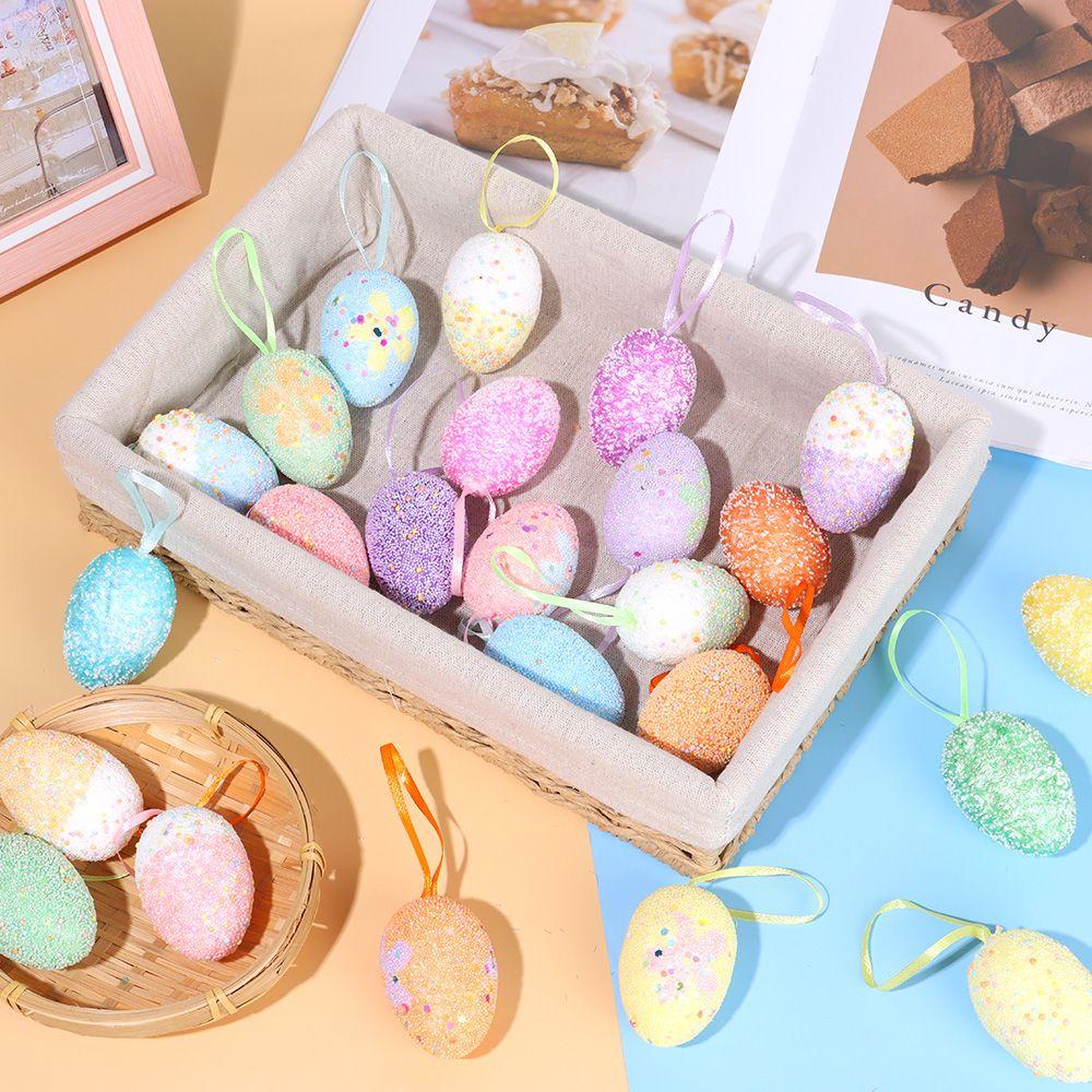 CONOPERY Bộ 6 Quả Trứng Phục Sinh Treo Trang Trí Nhà Cửa