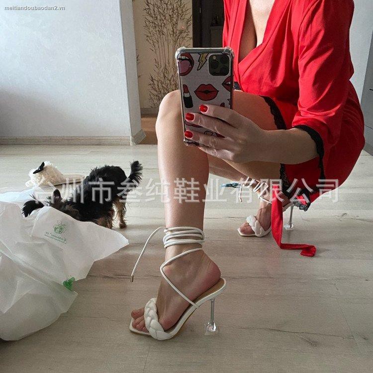 Xăng đan cao gót cỡ lớn thời trang mùa hè cho nữ 2021