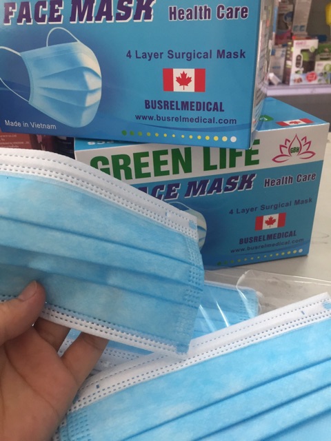 Khẩu trang Green Life hộp 50c 4 lớp