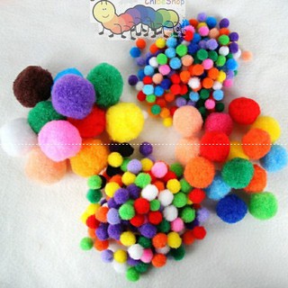 Pom pom bông loại to 5cm