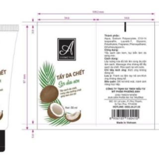 TẨY TẾ BÀO FACE SỢI DỪA NON A COSMETICS