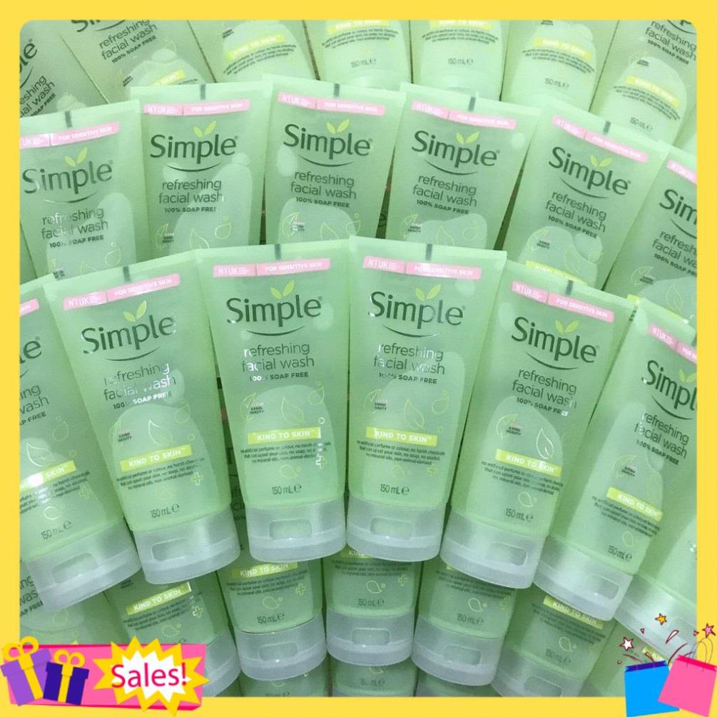 Sữa rửa mặt Simple Kind to Skin Refreshing Facial Wash Gel | BigBuy360 - bigbuy360.vn