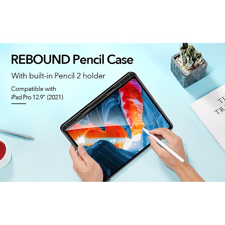 Bao Da Dành Cho iPad Pro 11 (2021/2022) &amp; iPad Pro 12.9 (2021/2022) ESR Rebound Pencil Holder (Khe cắm bút Apple Pencil)