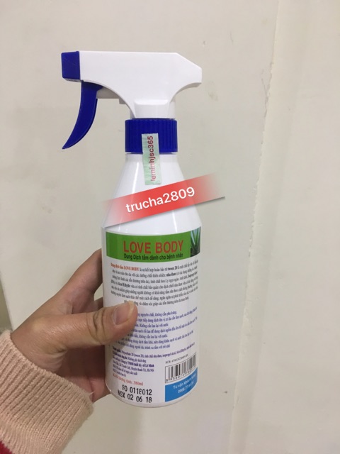 Dung dịch gel tắm khô love body shower gel
