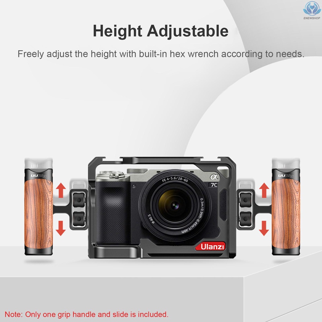 Tay Cầm Máy Ảnh Uurig Bằng Gỗ 1 / 4 Có Lỗ Gắn Dây Đeo Vai | BigBuy360 - bigbuy360.vn