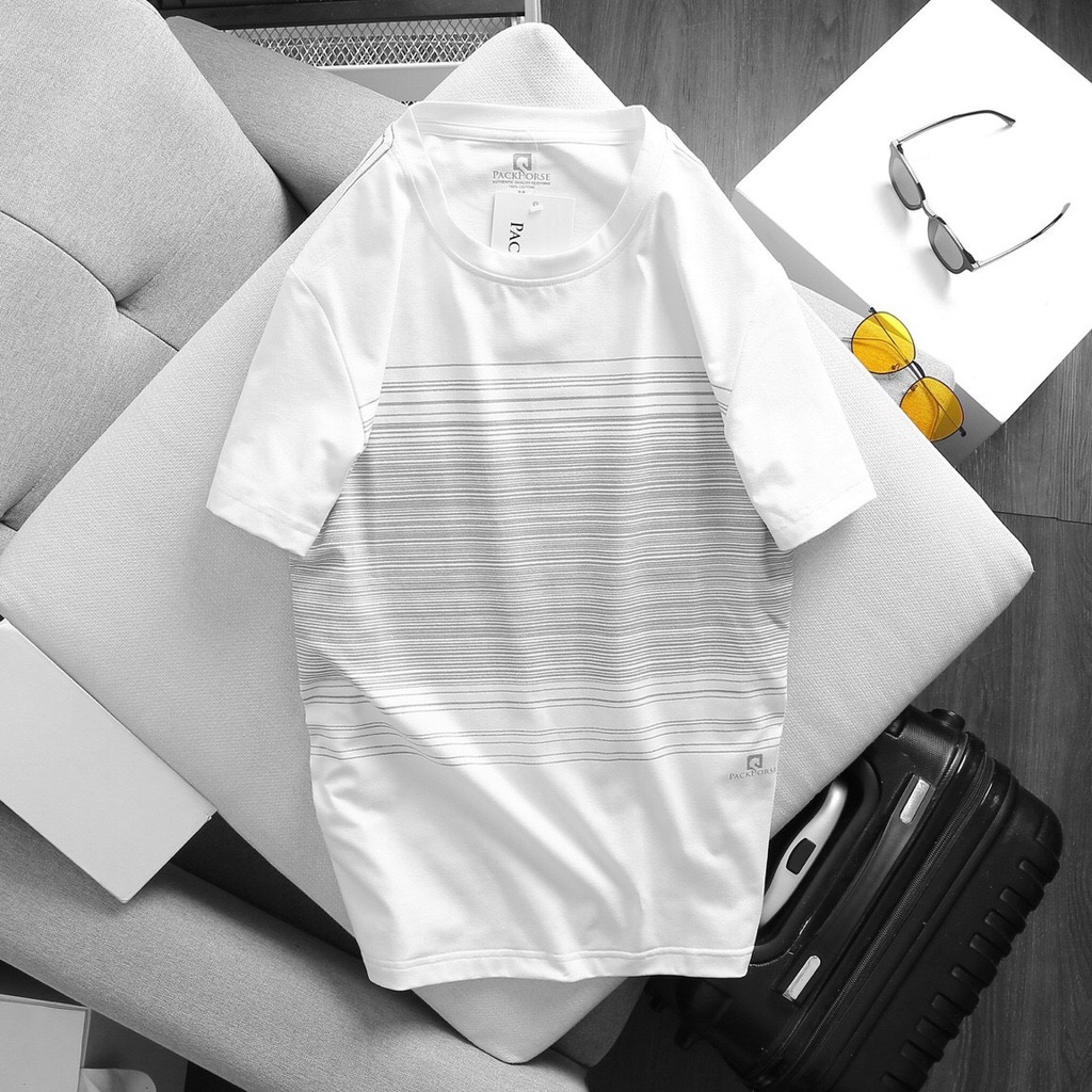 Áo thun nam PACK HORSE 4M - Chất liệu Cotton 100%, co giãn 4c - Form slim chuẩn dáng. THE BASIC STORE