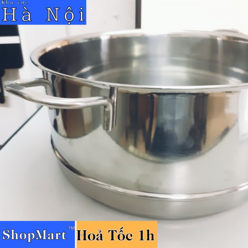 Xửng hấp cao cấp inox 430 FiveStar ft Vietcook 2 quai không nắp đủ size 24, 26, 28, 30, 32 cm hấp xôi bánh