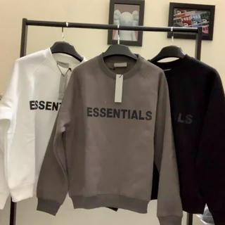 Áo thun dài tay nỉ da cá Sweater Essentials in nổi hàng cao cấp UNISEX FREESIZE | BigBuy360 - bigbuy360.vn