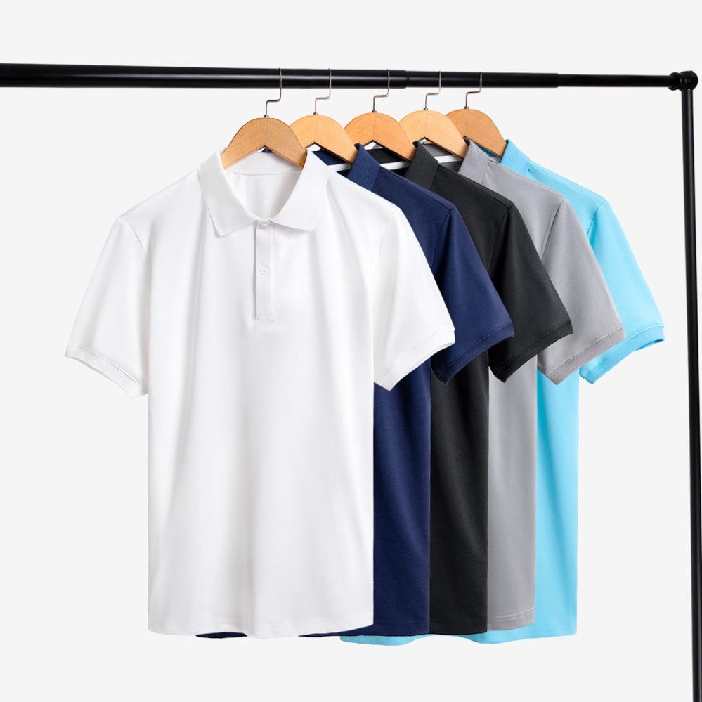 Áo Thun POLO nam cổ bẻ BASIC CVC trơn chống nhăn ROUGH vải cotton 5 màu trẻ trung ❕