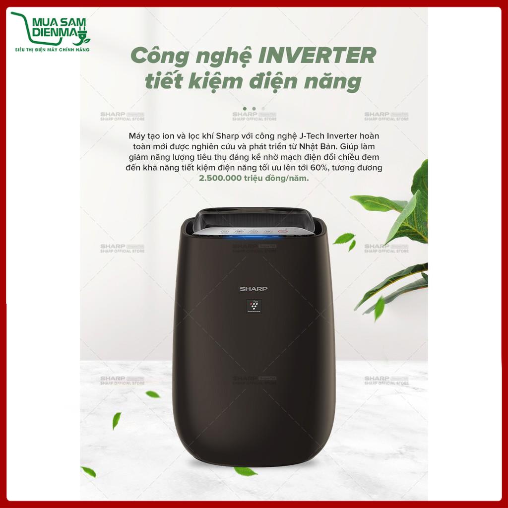Máy Lọc Không Khí Sharp FP-J50V-H Kích thước phòng 40m2 Kết Nối Điện Thoại