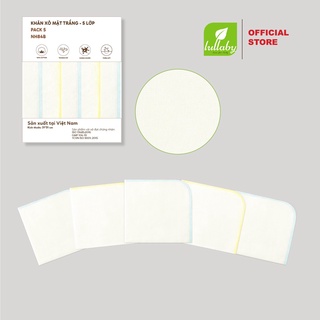 Lullaby - set 5 khăn xô mặt trắng nh84b