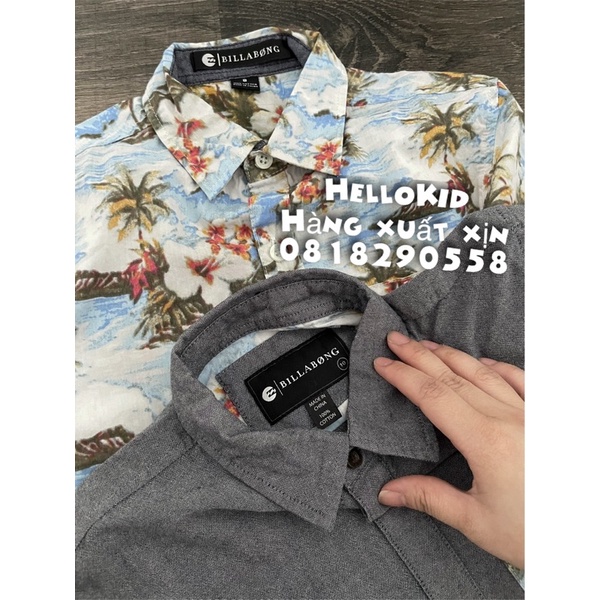 A362 - Áo sơmi billabong xuất bé trai