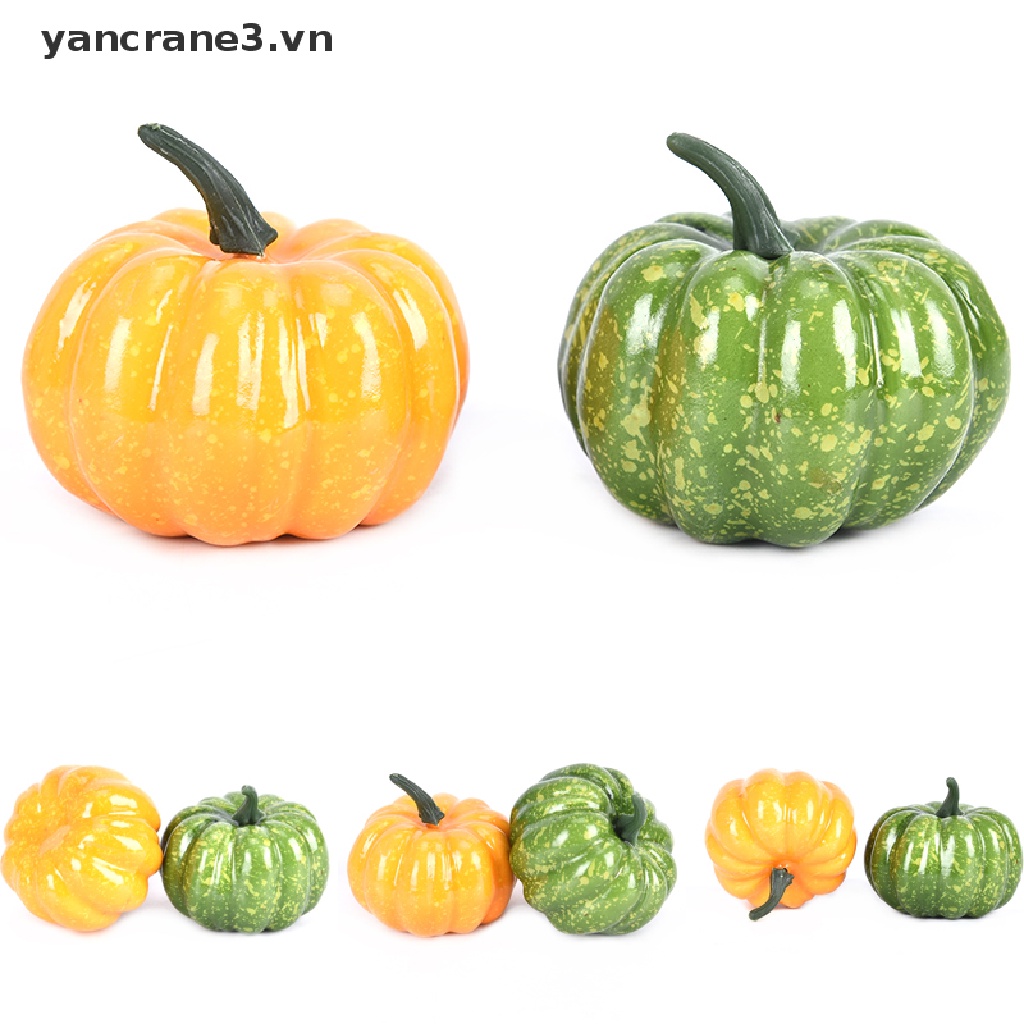 Mô hình quả bí ngô giả sống động như thật trang trí nhà cửa/ tiệc tùng 3.vn}