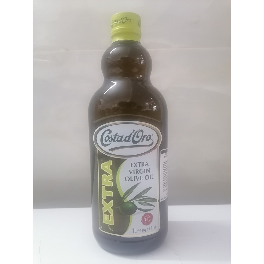 [1 Lít – Extra Virgin] Dầu ô liu nguyên chất [Italia] COSTAD’ORO Olive Oil (halal) (gfd-hk5)