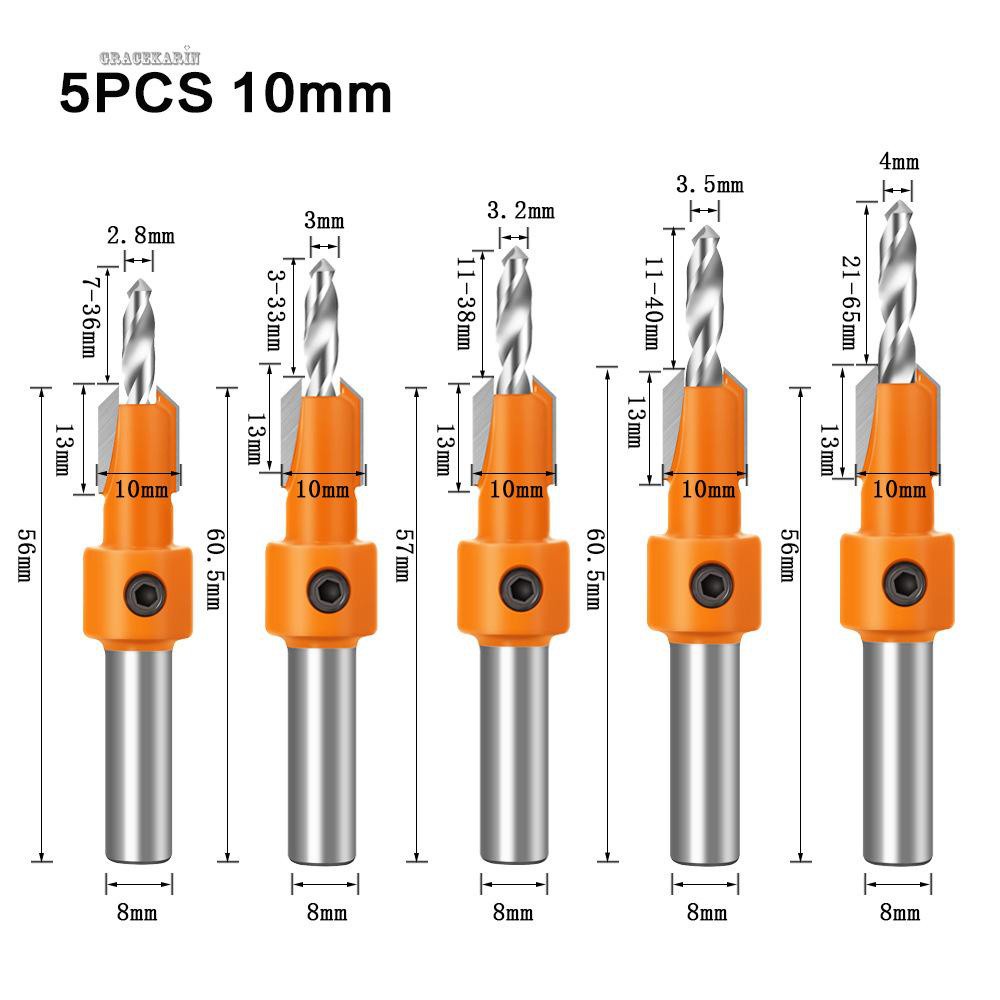 Countersink Drill Hole opener Woodworking For wood Aluminum alloy screws