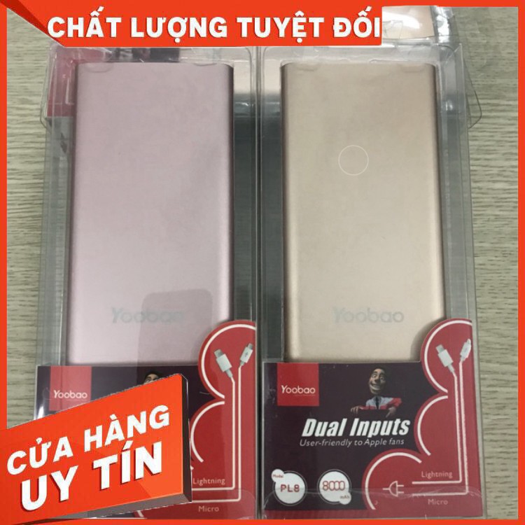 Pin sạc dự phòng chính hãng Yoobao Pl8 8000 mAh