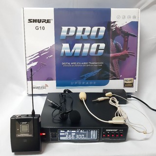 Micro không dây choàng đầu + cài áo (loại đơn 1mic). shure G10