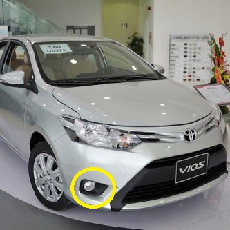 Ốp đèn gầm theo xe Vios 2014-2017