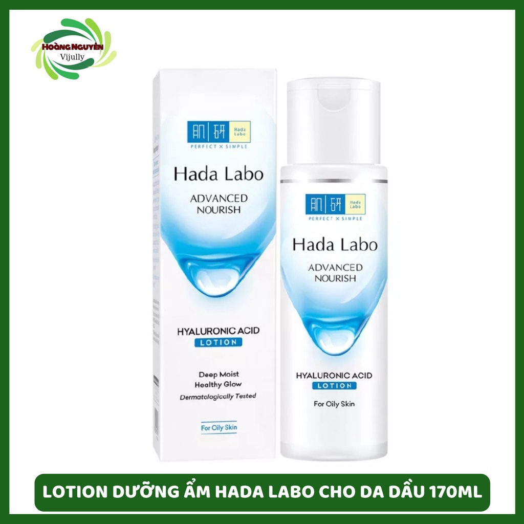 Dung dịch dưỡng ẩm tối ưu Hada Labo Advanced Nourish Hyaluronic Acid Lotion dùng cho da dầu 170ml