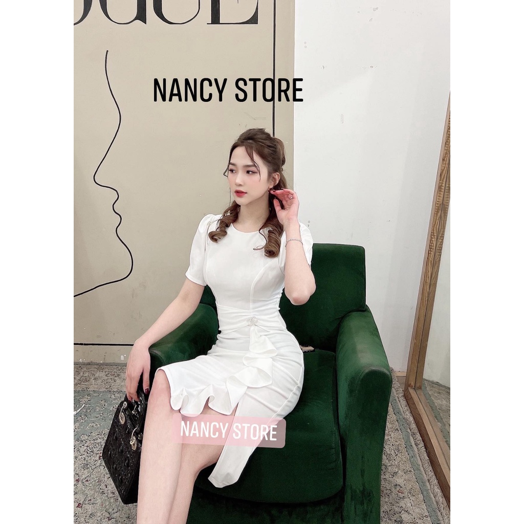 Đầm trắng dự tiệc công sở cao cấp ôm body dáng dài trẻ trung thanh lịch | BigBuy360 - bigbuy360.vn