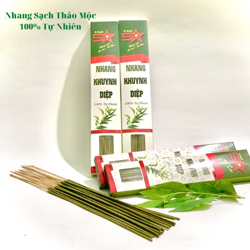 Nhang khuynh diệp nhang sạch từ thảo mộc tự không hoá chất độc hại an toàn cho sức khoẻ.