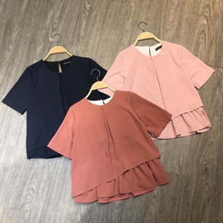 Áo peplum gấu lệch
