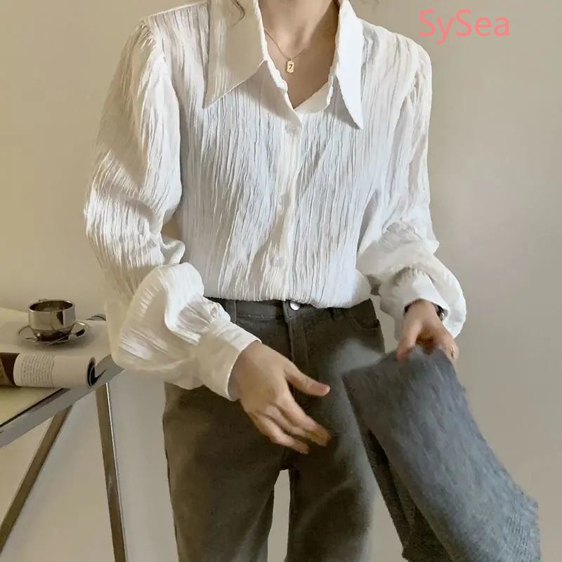 Áo sơ mi dài tay dáng rộng thời trang mùa xuân dành cho nữ