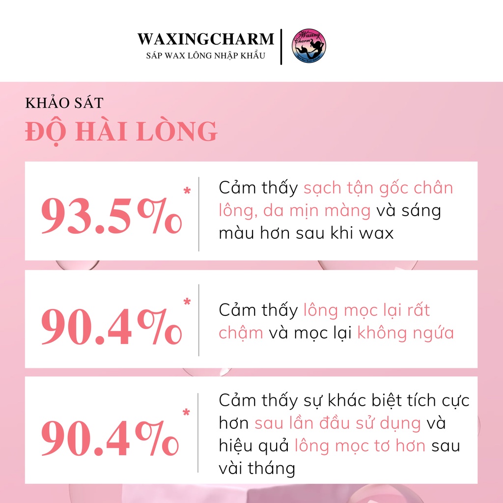 1KG Sáp Wax Lông Nóng Hard Wax Beans Waxingcharm Dành Cho Nách, Body, Bikini Tặng Que Wax