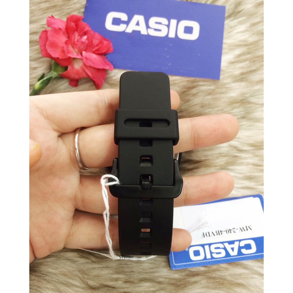[CHÍNH HÃNG] Đồng hồ nam dây nhựa Casio Standard Anh Khuê MW-240-4BVDF