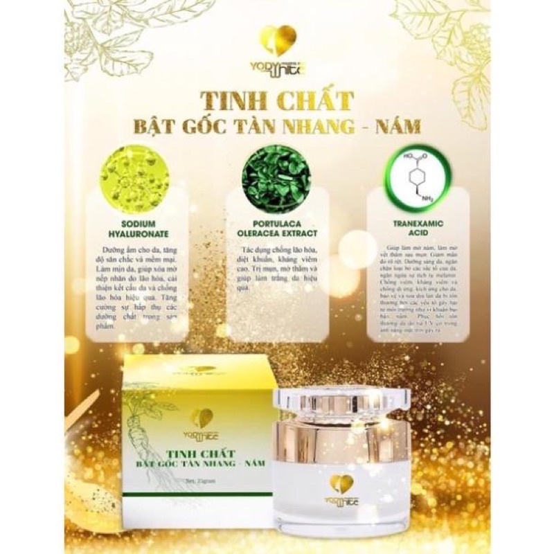 Tinh chất bật gốc nám Yody White Phương Anh 25g