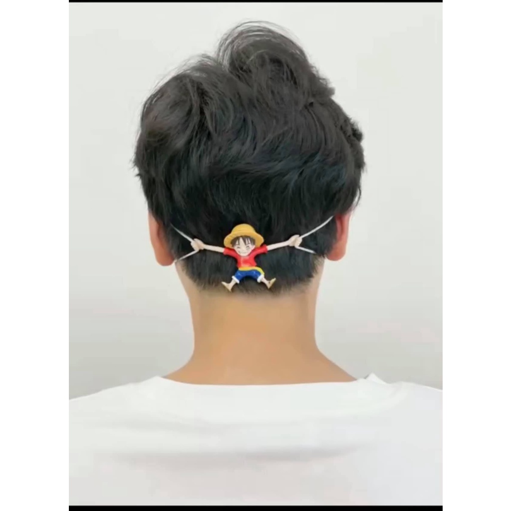 Móc hai đầu đeo khẩu trang tránh đau tai nhân vật Luffy One Piece