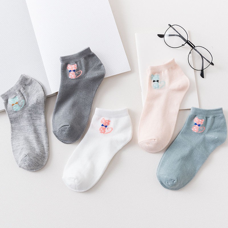 [Xả kho 18 mẫu đồng giá] Tất, vớ Cotton Cổ Thấp, Co Giãn Tốt, Thấm Hút Mồ Hôi, Thời Trang Hàn Quốc, họa tiết dễ thương