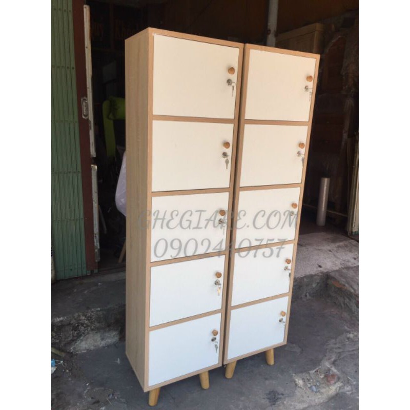 TỦ VĂN PHÒNG, TỦ LOCKER MINI 5 CÁNH CAO 160CM