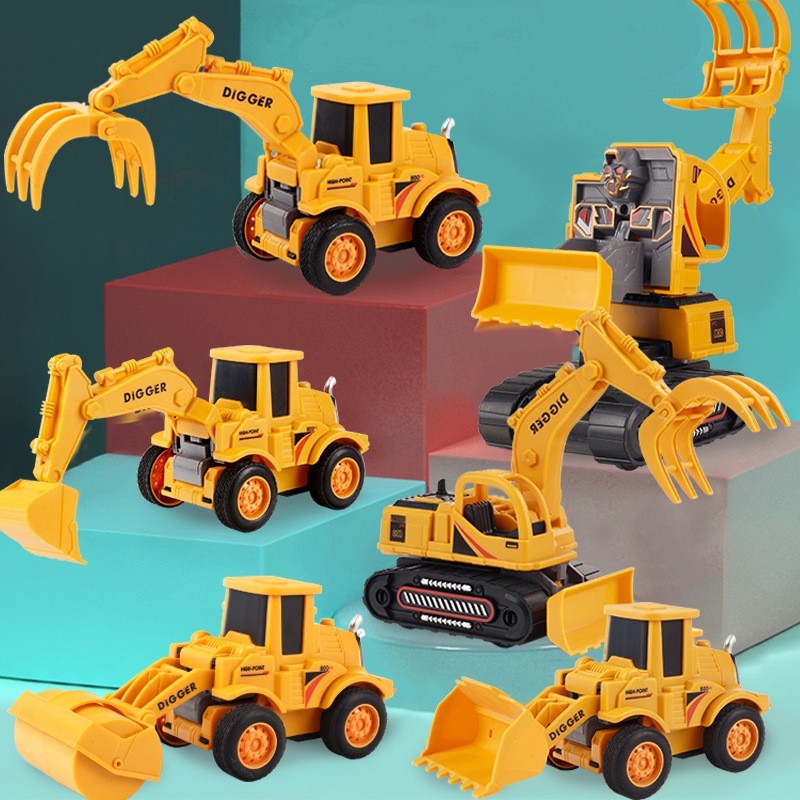 Đồ Chơi Mô Hình Các Loại Xe Công Trình Cho Bé Vừa Học Vừa CHơi